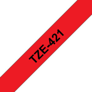 Brother tape/black-red 9mm f 3xx 5XX - Afbeelding 1