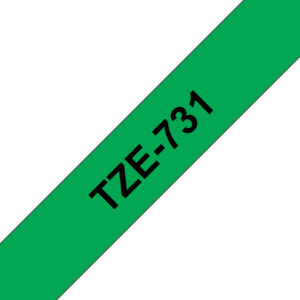 Brother ribbon/green black f pt-2420pc 9 - Afbeelding 1