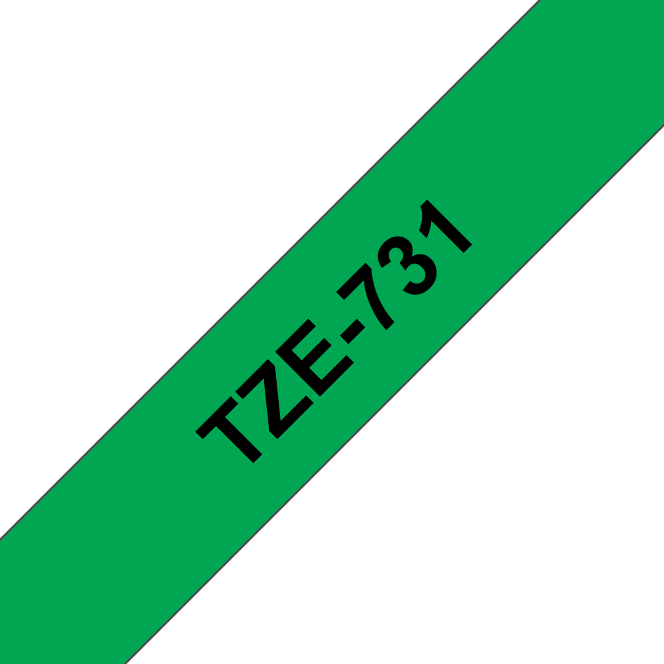 Brother ribbon/green black f pt-2420pc 9 - Afbeelding 1
