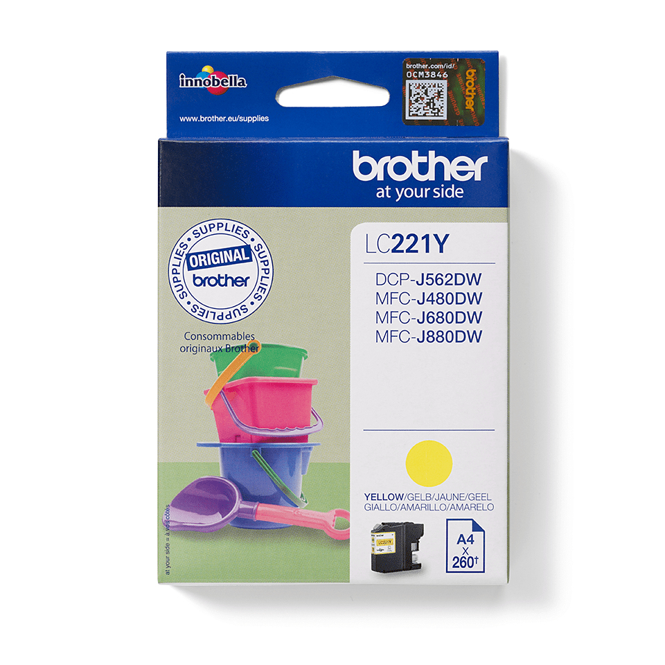 Brother inktpatroon LC-221YBP - Afbeelding 1