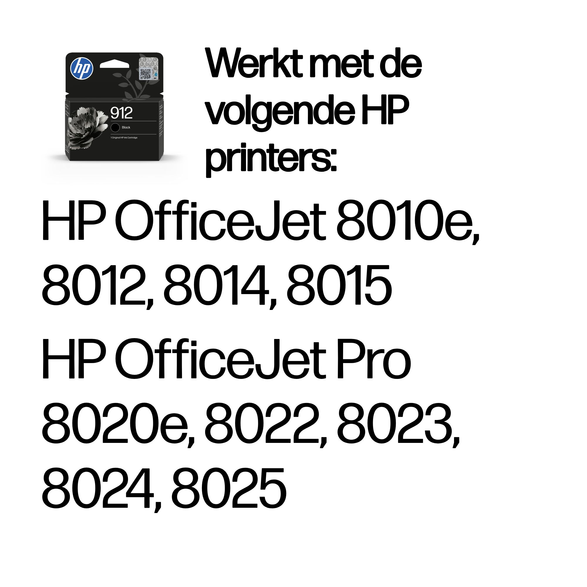 HP 912 inktcartridge zwart - Afbeelding 2