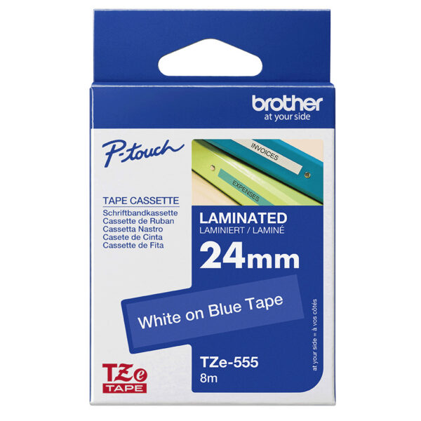 Brother tape/black-blue 18mm f 3xx 5XX
