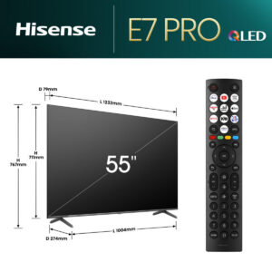 Hisense QLED pro UHD 4k 55e7nq pro - Afbeelding 2