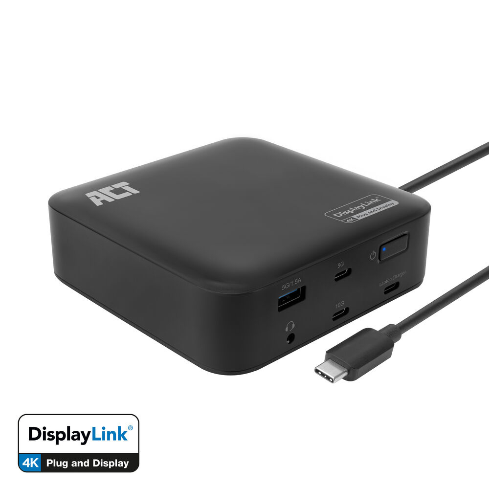 Act usb-c docking station 4k, for 2 hdmi - Afbeelding 1