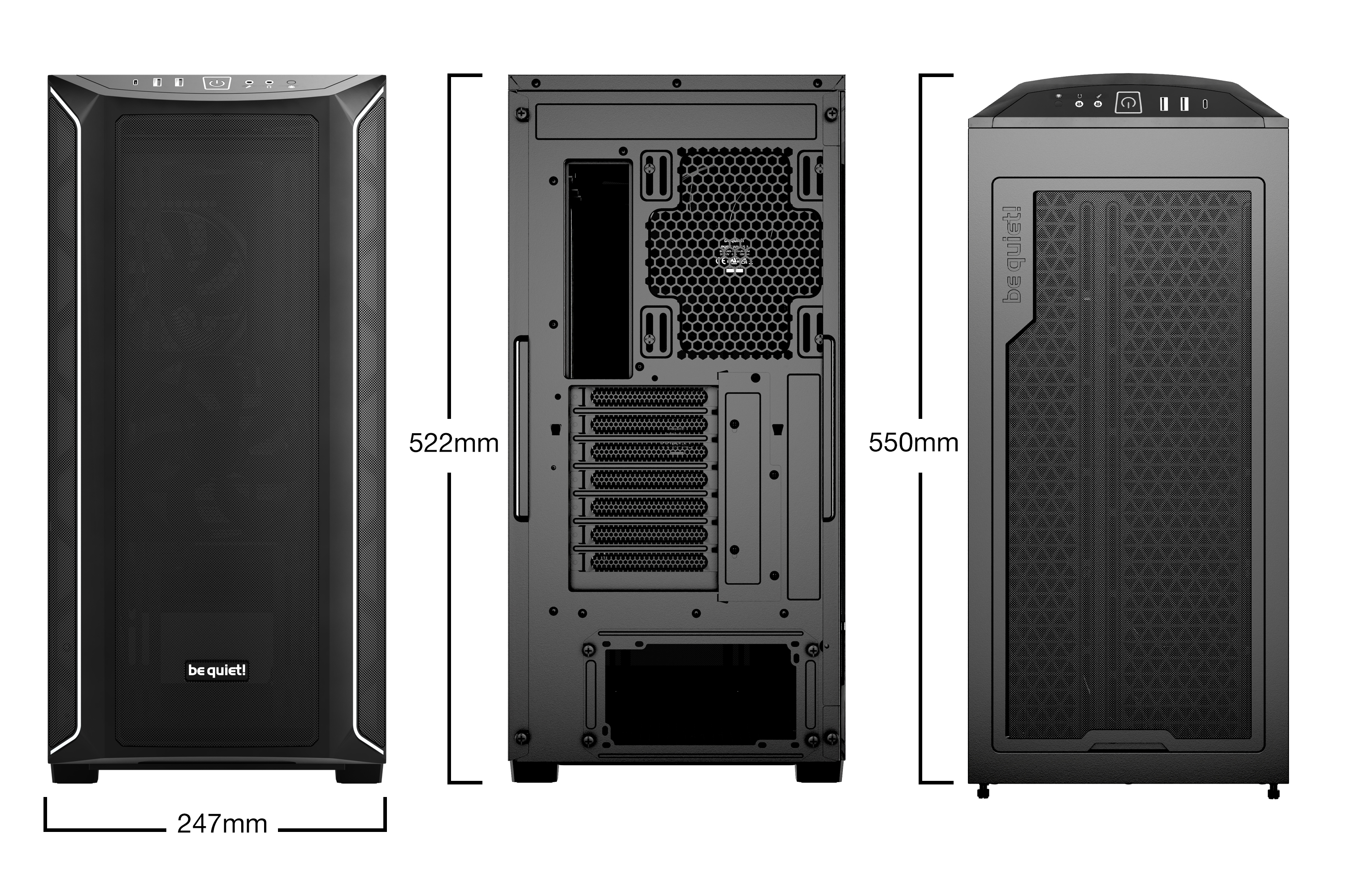 Be quiet shadow base 800 dx black - Afbeelding 2