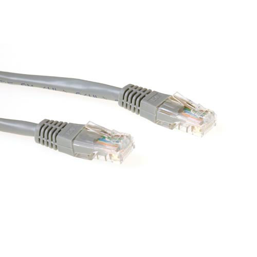 Act grijze 2 meter u/utp cat5e patchkabe