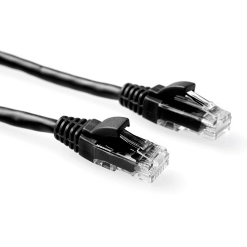 Act zwarte 20 meter u/utp cat6 patchkabe