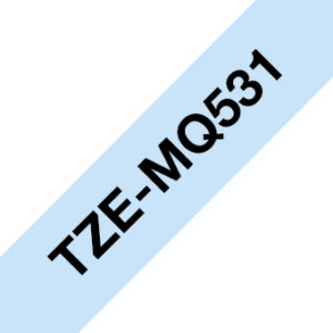 Brother tape/tzemq531 12mm black on blue - Afbeelding 1