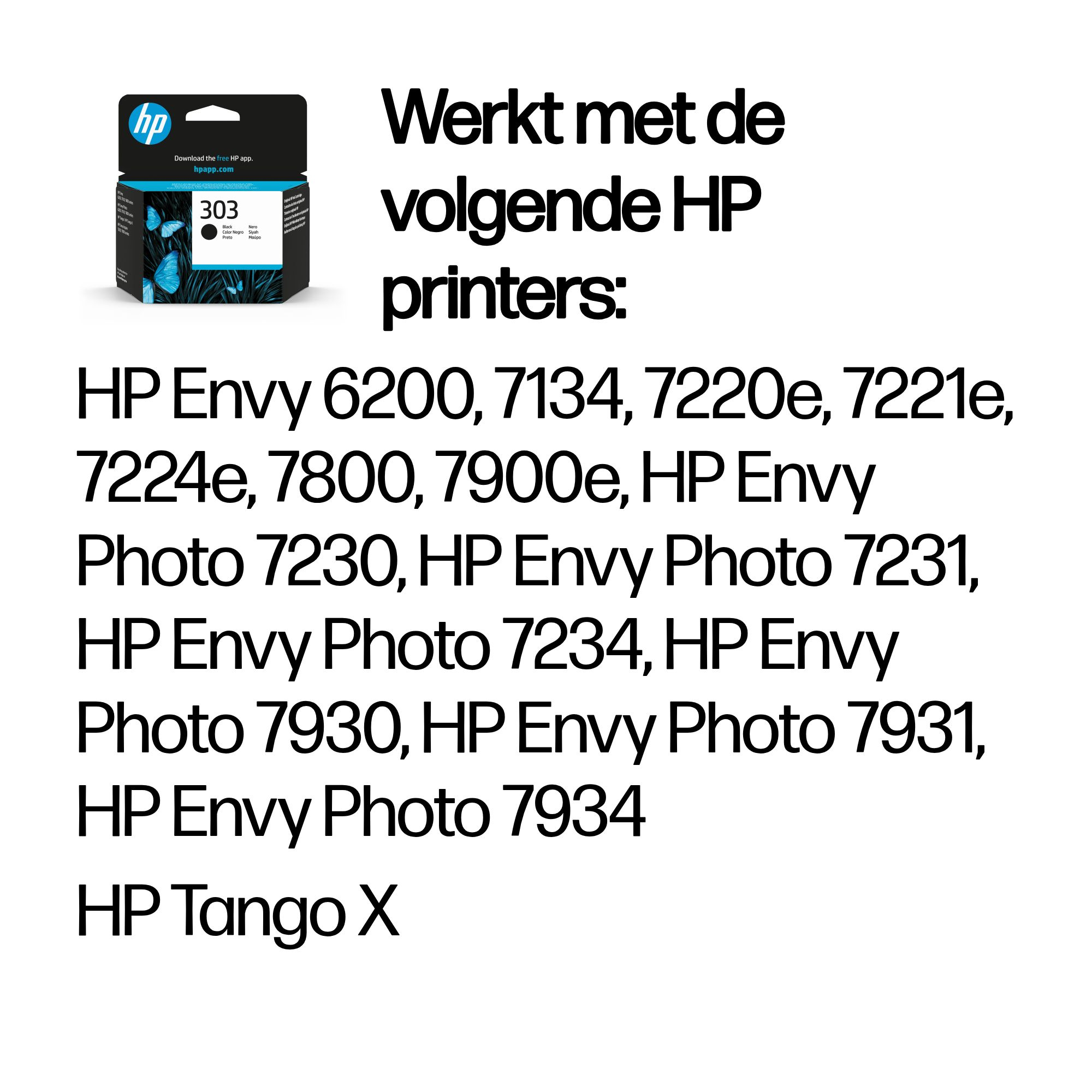 HP 303 inktcartridge t6n02ae black - Afbeelding 2