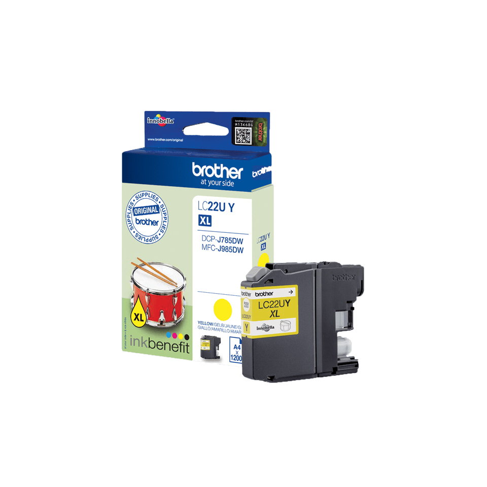 Brother lc-22uy cartridge - Afbeelding 1