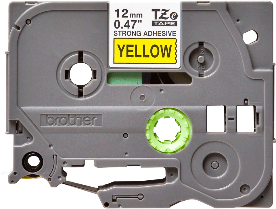 Brother tape/black-yellow 12mm f 3xx 5XX - Afbeelding 2