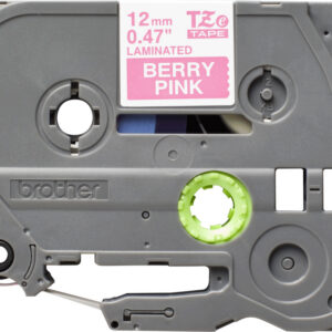 Brother tape/12mm pink on white f p-touc - Afbeelding 3