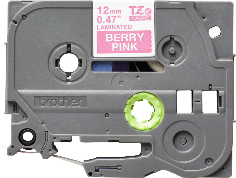 Brother tape/12mm pink on white f p-touc - Afbeelding 3