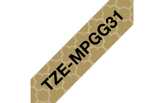 Brother tape/tzempgg31 12mm black on gol