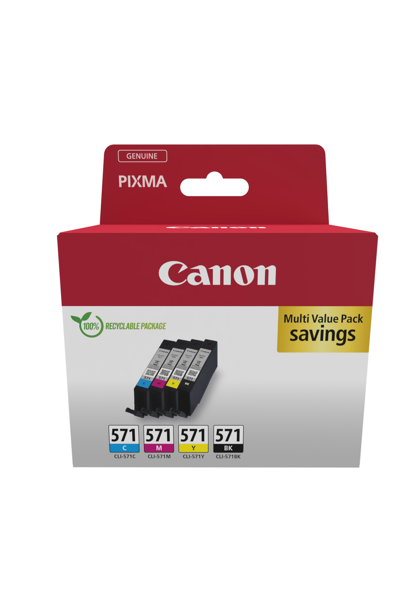 Canon cli-571 ink cartridge c/m/y/bk mul - Afbeelding 1
