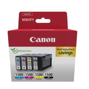 Canon pgi-1500 ink cartridge bk/c/m/y mu - Afbeelding 1