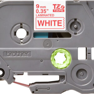 Brother tape/red-white 9mm f 3xx 5XX - Afbeelding 2