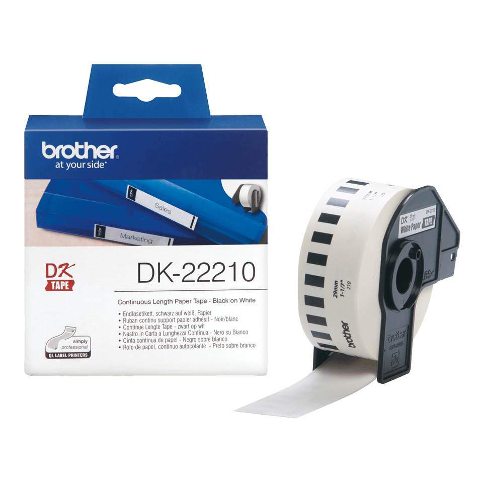 Brother etikettenpapier DK-22210 - Afbeelding 1