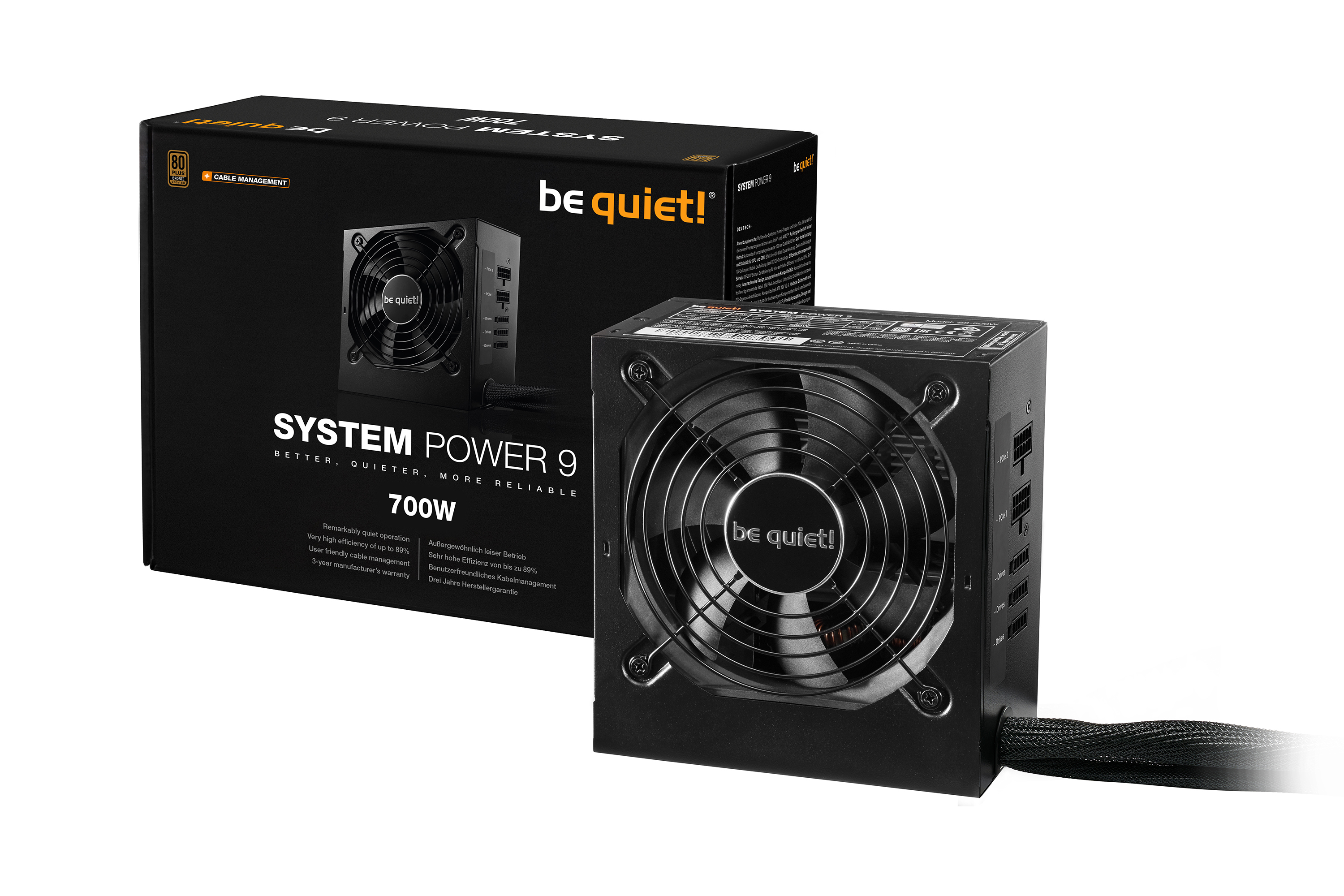 Be quiet system power 9 700w cm - Afbeelding 3