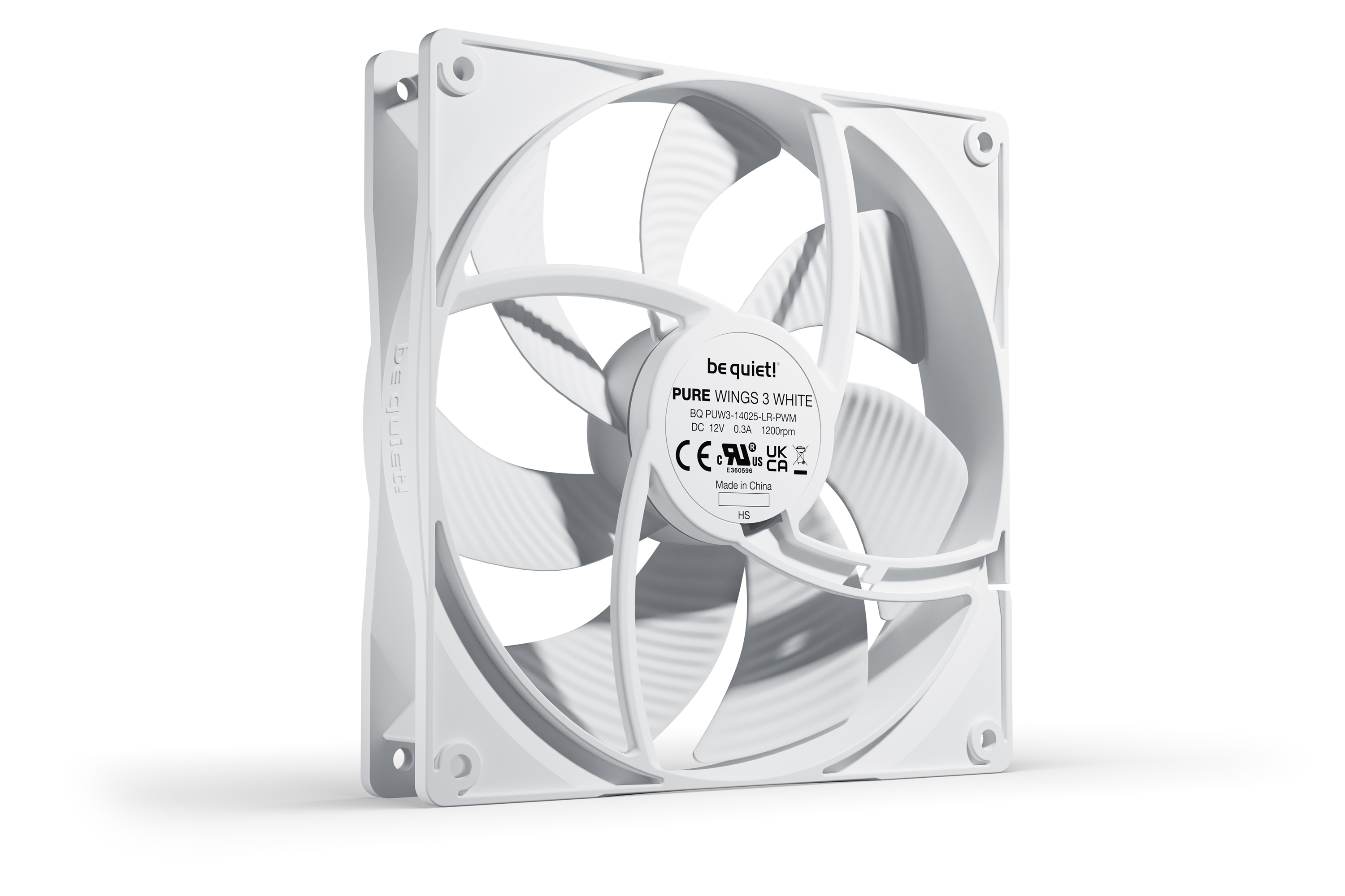 Be quiet! pure wings 3 white 140mm pwm - Afbeelding 2
