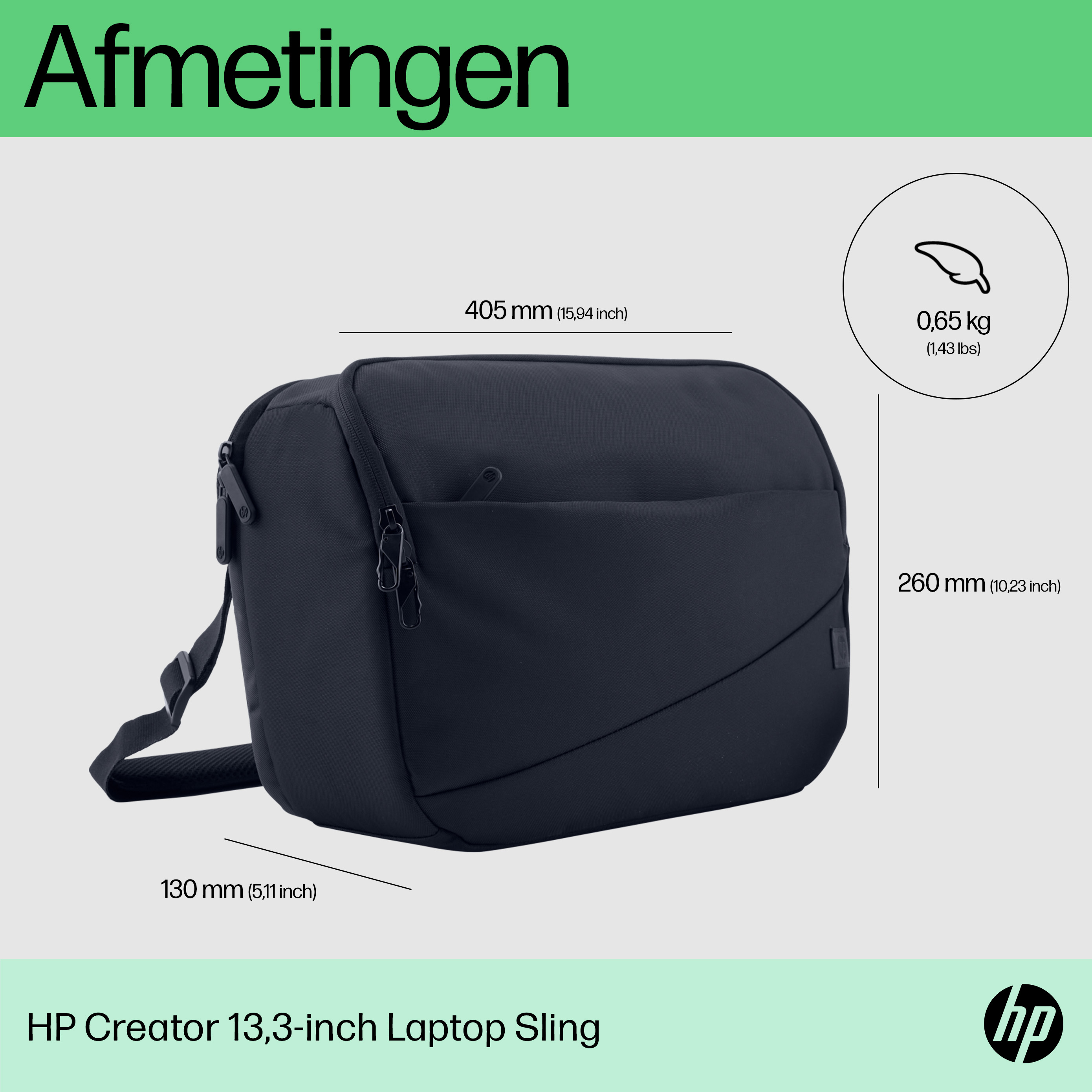 HP creator 13.3- inch laptop sling - Afbeelding 2