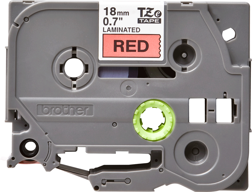 Brother tape/black-red 18mm f 3xx 5XX - Afbeelding 2