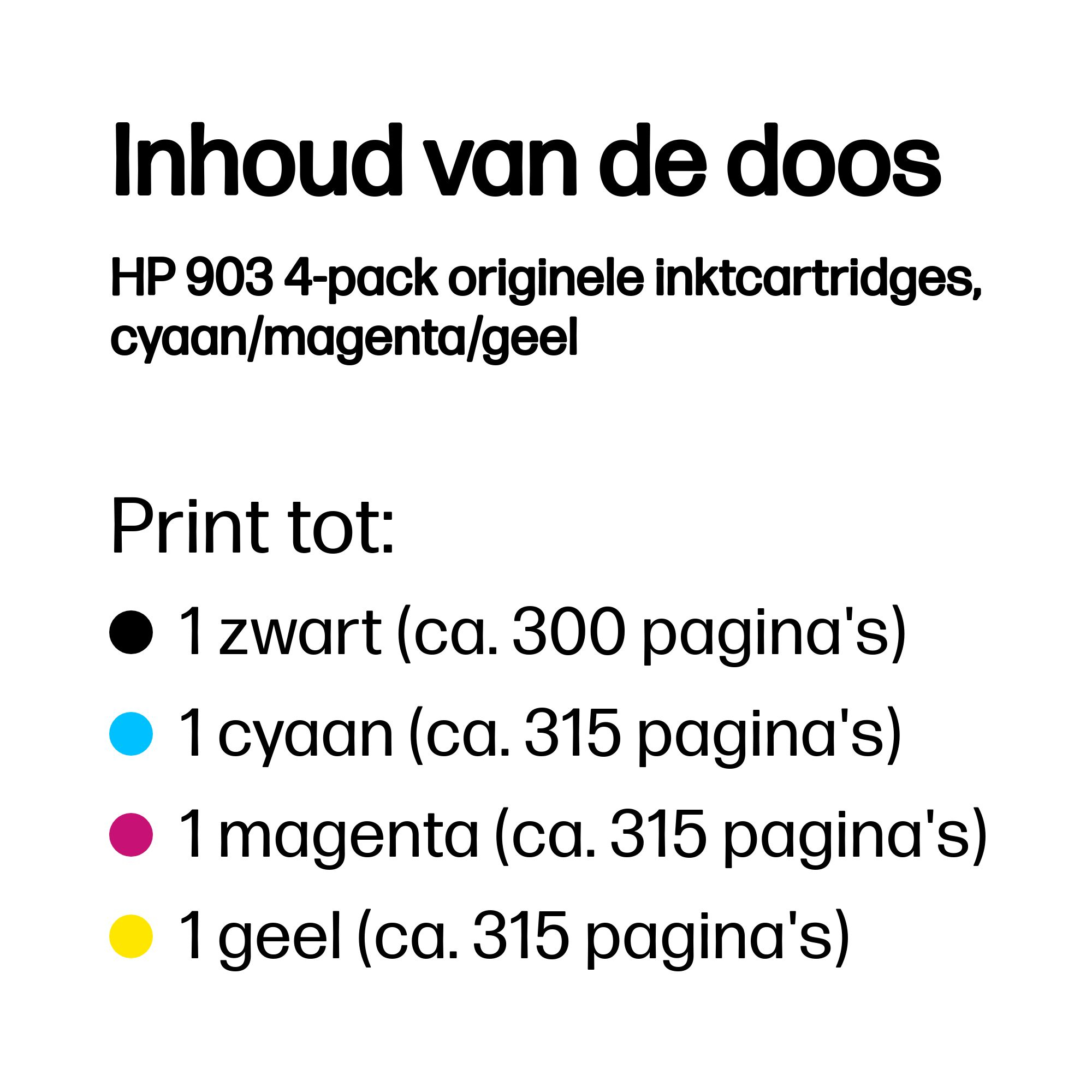 HP 903 inktcartridge 4-PACK - Afbeelding 3