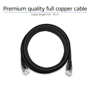 Act zwart 15,0 meter u/utp cat6 patchkab - Afbeelding 4