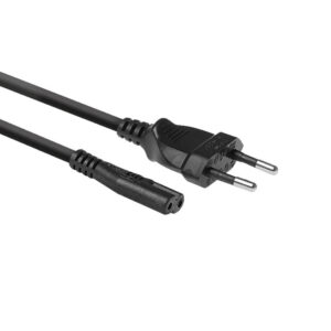 Act netsnoer euro male - c7 female zwart - Afbeelding 1