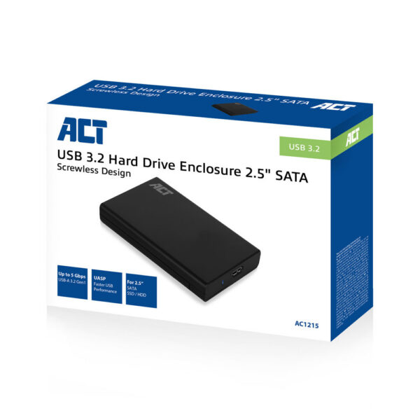 Act usb 3.2 gen1 2.5" sata hdd/ssd screw
