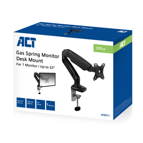 Act monitor desk mount stand gas 1SCREEN