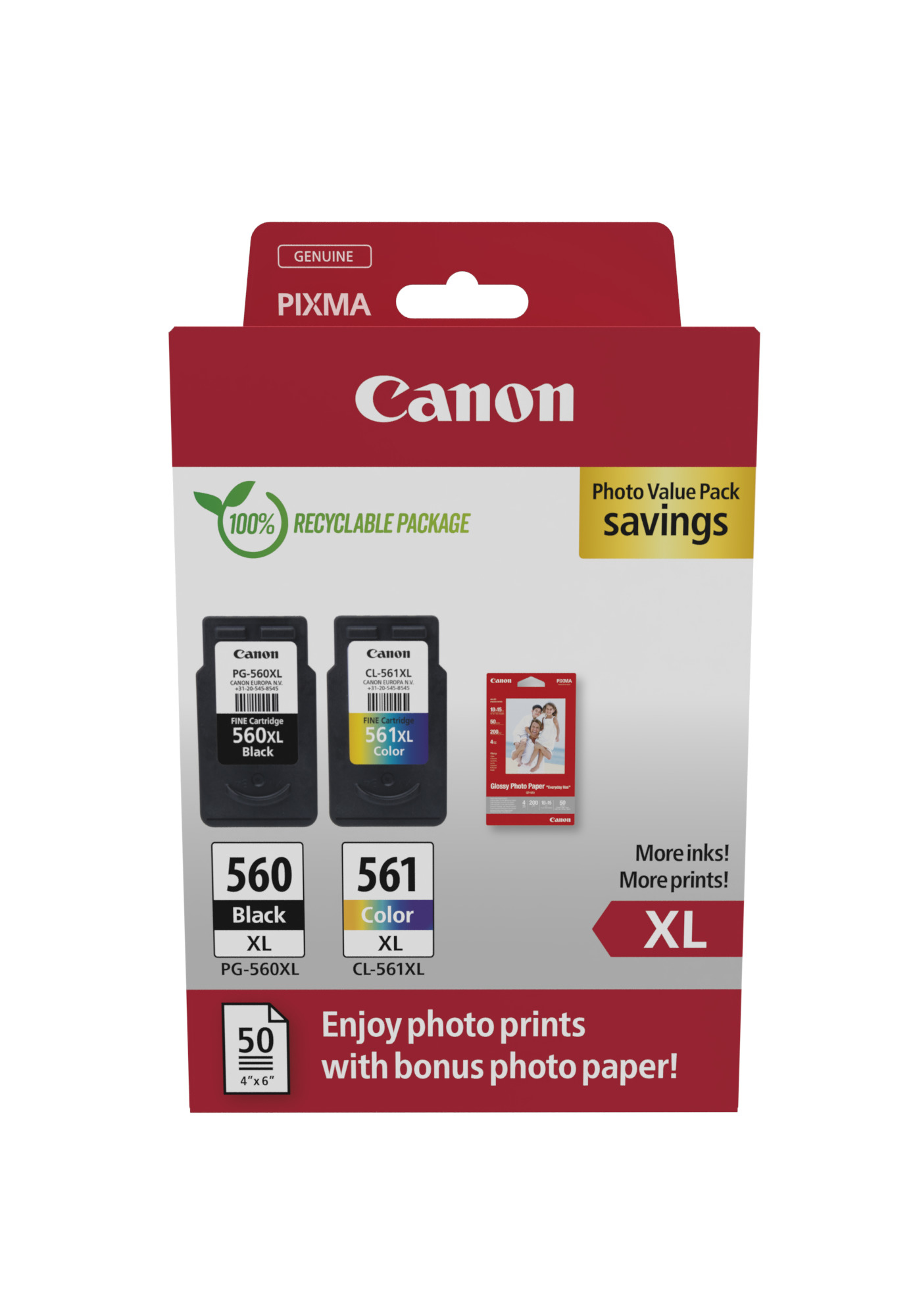 Canon pg-560xl/cl-561xl photo value - Afbeelding 1