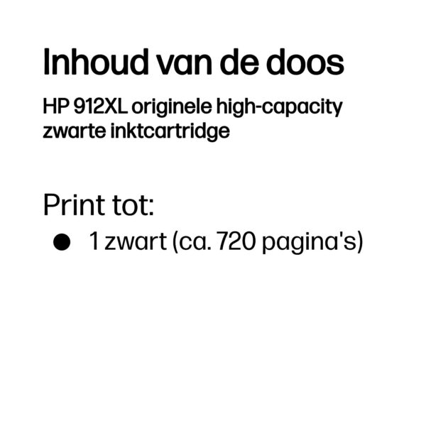 HP 912xl inktcartridge zwart