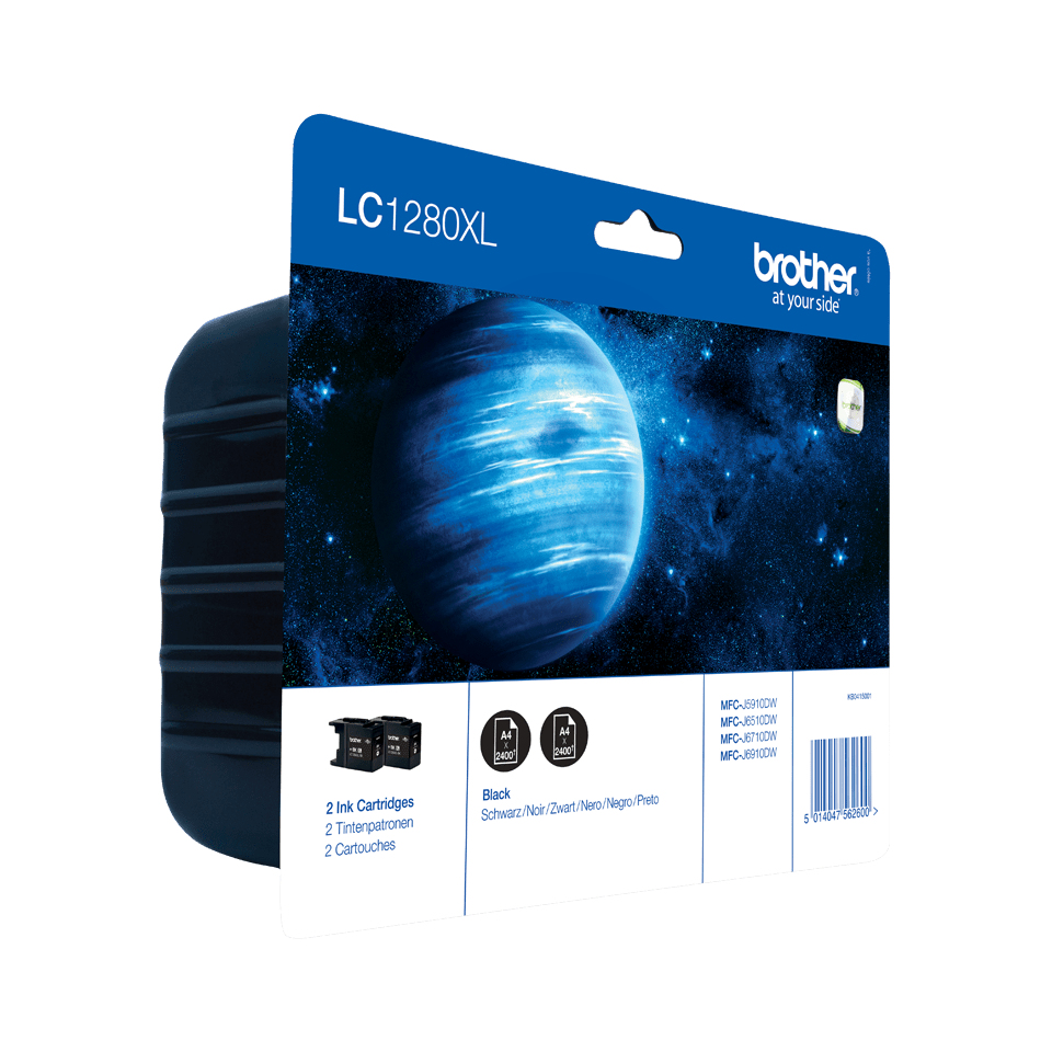Brother inktpatroon lc1280xlbkbp2 - Afbeelding 1