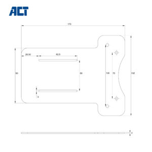 Act vesa adapter plate for ac7150 dockin - Afbeelding 5