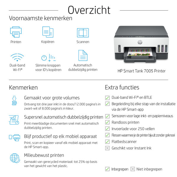 HP smart tank 7005