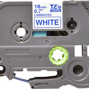 Brother tape/blue-white 18mm f 3xx 5XX - Afbeelding 2