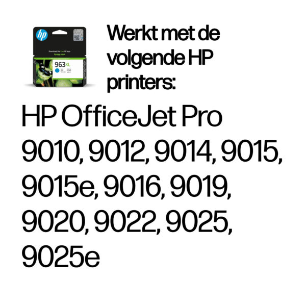 HP 963xl inktcartridge cyaan