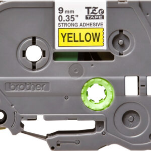 Brother tape/9mm black on yellow f p-tou - Afbeelding 2