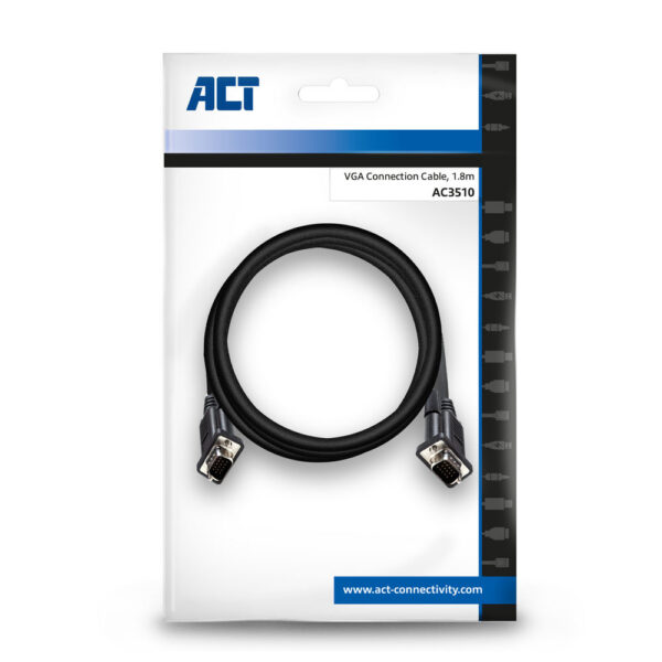 Act 1,8 meter vga aansluitkabel male - m