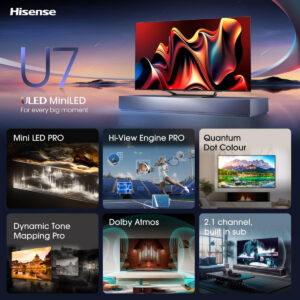 Hisense mini-led UHD 4k 55U7NQ - Afbeelding 4