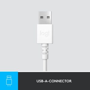 Logitech h390 headset off-white - Afbeelding 5