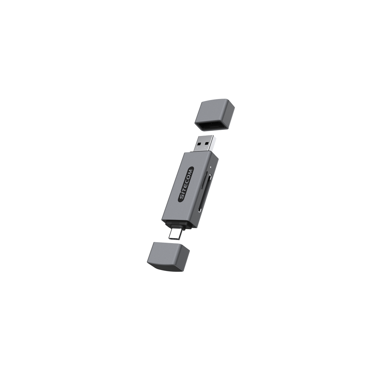 Sitecom usb-a + usb-c stick card reader - Afbeelding 1