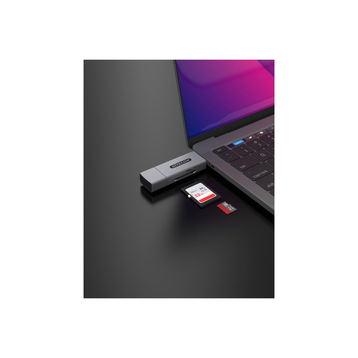 Sitecom usb-a + usb-c stick card reader - Afbeelding 3