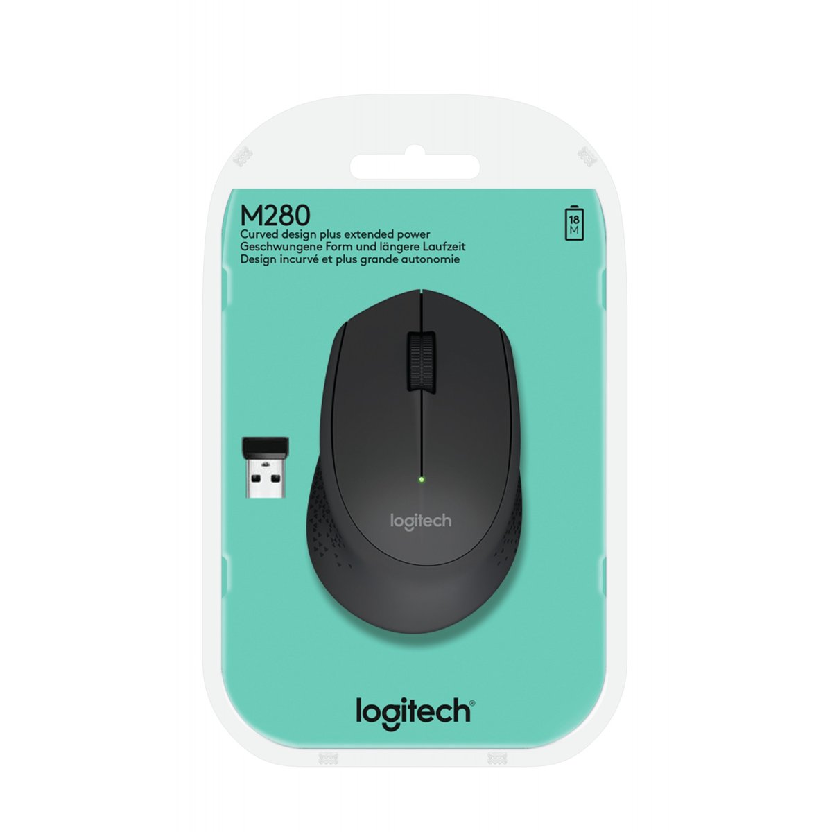 Logitech wireless mouse m280 black - Afbeelding 5