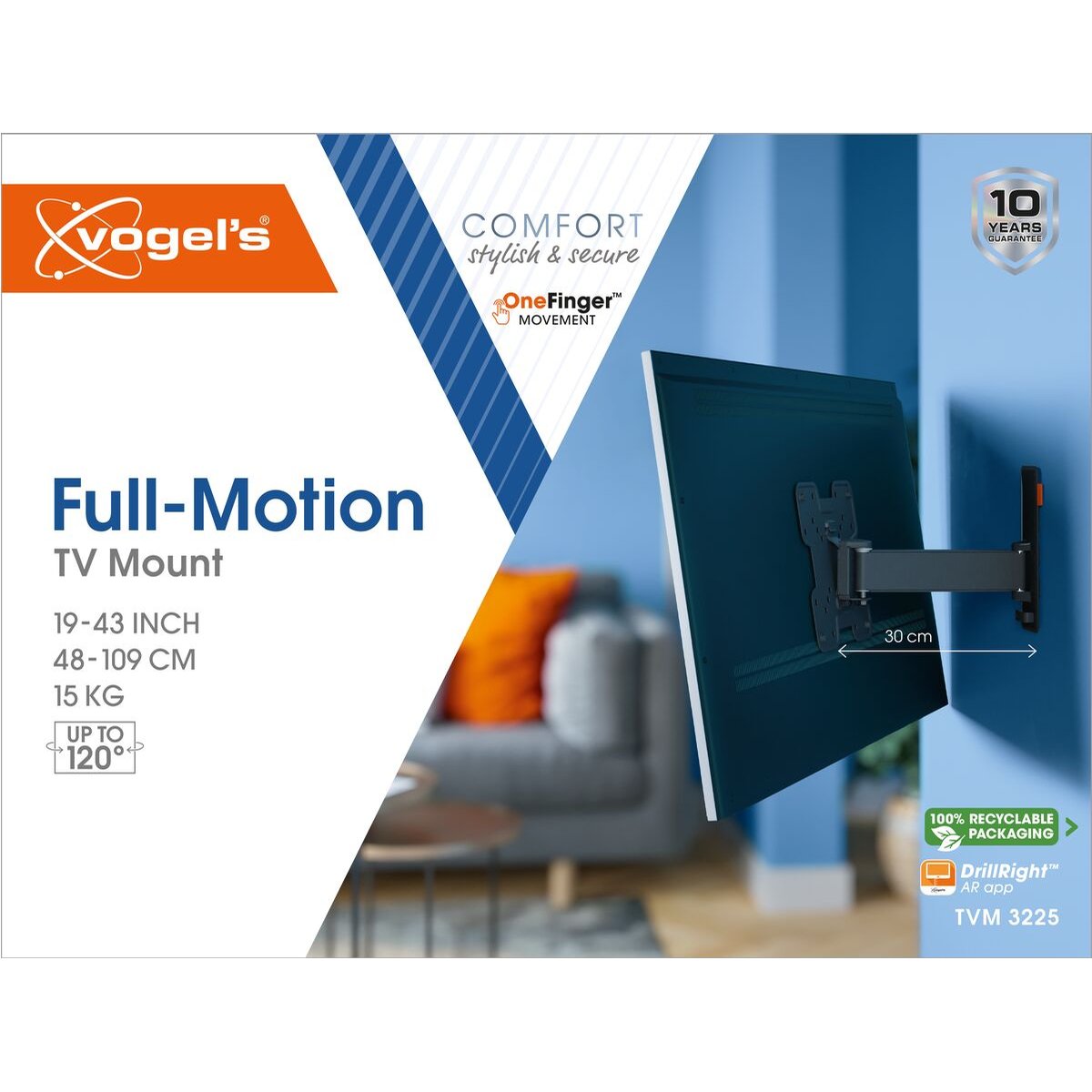 Vogels muurbeugel comfort  TVM3225 - Afbeelding 2