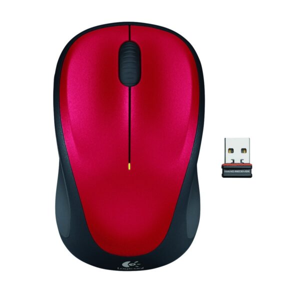Logitech wireless mouse m235 red