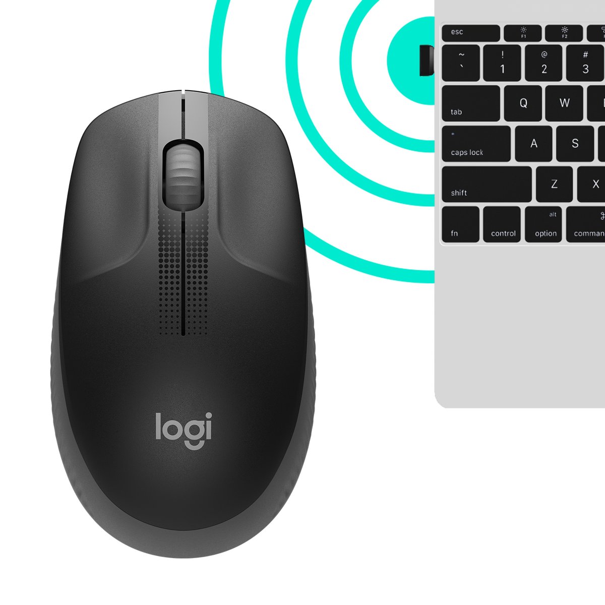 Logitech wireless mouse m190 black - Afbeelding 4