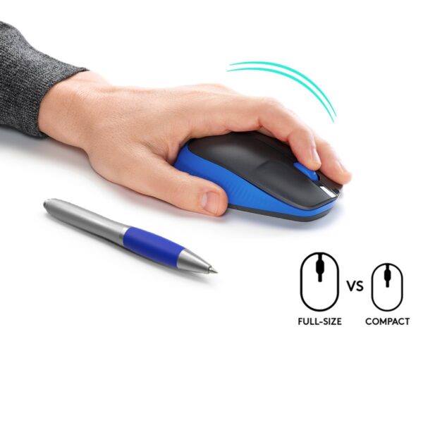 Logitech wireless mouse m190 blue