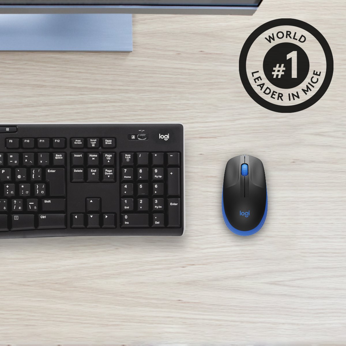 Logitech wireless mouse m190 blue - Afbeelding 5
